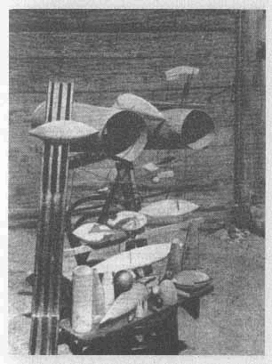 Первая аэродинамическая труба Циолковского и испытанные в трубе модели